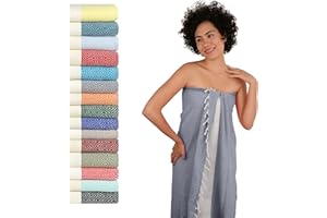 ‎FLORA FURORA Flora Furora Saunahandtuch Saunatuch Damen + Herren, Hamamtuch groß 100x200 XXL: lang, platzsparend, leicht | Sauna Handtuch, Wellness Spa Tuch (Grau, 100 x 200 cm)