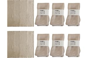 SUNOYA Servilletas De Tela, Paquete De 8 Servilletas Tela, 40 X 40 Cm Servilletas De Lino, Decoración De Mesa Kitchen, Servilletas De Tela Sostenibles, Servilletas para Uso Diario/Cocina/Fiesta/Halloween