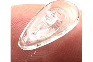 SPORTS WORLD VISION Okularów Noski do okularów | Wysokiej jakości miękkie silikonowe nakładki na noski w kształcie litery A do okularów | 17mm Protectores de gafas de con rosca 10 pares