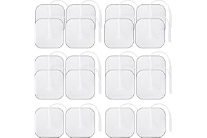 TIOODRE Electrode Pads, 20PCS Tens Pads Replacement 5x5CM Tens Electrode Pads Self-Adhesive Electrodes Pads and Non-irritating Design, Tens Machine Pads for Electrotherapy