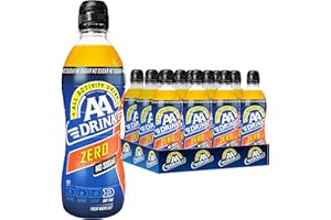 ‎AA DRINK AA Drink Zero 12x50cl - Kalorienfreies Sportgetränk für aktive Athleten, erfrischender Geschmack und optimale Hydratation, 12 Einwegflaschen à 500 ml.