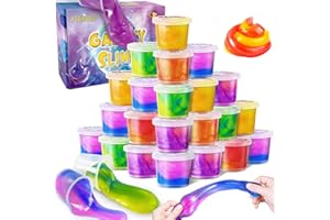 YOPINSAND 24 Pack Galaxy Slime Kit, Slime Party Favors for Kids, Stretchy & Non-Sticky, Slime Toy for Boys Girls 5-12