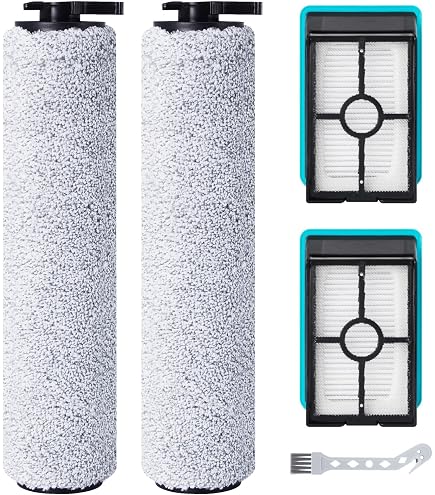 Set Ricambio Spazzola E Filtro Per Bissell CrossWave 3831 HF2 3845 3847 3848 - 2 Spazzole A Rullo + 2 Filtri + 1 Spazzola Pulizia