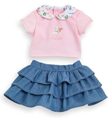 Corolle – Robe Et Bandeau Pétales De Cœurs Pour Poupon 36 Cm – Vêtement Chic Facile à Enfiler, Dès 2 Ans