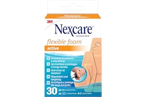 Nexcare Active Elastyczne opatrunki piankowe, asortyment, 30/pudełko One Size