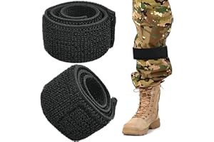 CHONGQILAO Clips para Pantalones de Ciclismo, 2 Piezas Pinzas para Pantalones de Bicicleta, Banda de Alta Elasticidad para Pantalones de Ciclismo para Andar en Bicicleta, Trotar, Caminar