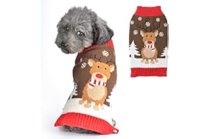 SKXEO Dog Costume Christmas New Year Pet Costume Warm Sweater Fashion Stripes Christmas Clothing for Puppy Dog Party Supplies