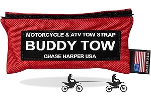 Chase Harper USA 9100 - Buddy Tow - Tough Military spec Nylon Webbing (1785 lb. Test) 12' x 1" - Red