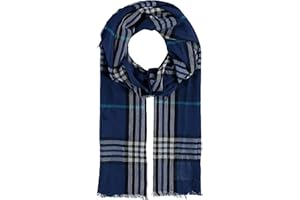 Giorgio Rimaldi Herren-Schal Kariert - 48 x 180 cm - Moderner Oversized Schal - Plaid-Stola mit Karo-Muster - Perfekt für jede Frühjahr und Sommer