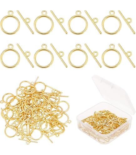 PH PandaHall 840pcs Anneaux Maillons Marbre 14 Couleurs - C-Clips Acrylique 13.5x10mm Pour Bijoux, Lunettes, Sacs