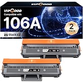VIPGOOD 106A W1106A Lazer Toner 107W MFP 137FNW 135W 106A (2 Siyah) | Lazer 107w 107a 107r MFP 137fnw 137fwg 135a 135r 135w 1