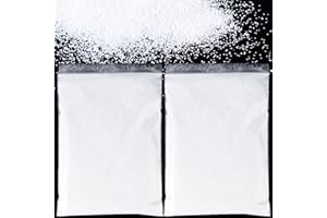 BETESSIN 100g Pupurina Blanco, Purpurina DIY, Glitter para Manualidad, Brillantina para Navidad Cuerpo Cara Uñas Pinturas Decoración