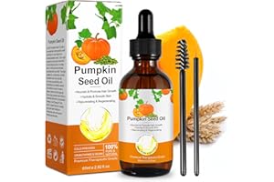 QUROMOJY Pumpkin Seed Oil for Hair Growth,60ML,Huile de Graines Citrouille,organic pure bio pumpkin seed huile cheveux for Hair Growth,Pour le Traitement de la Chute des Cheveux,Corps Soin