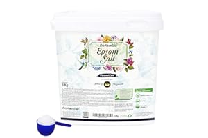 ‎NORTEMBIO Nortembio Epsom Salz 100% Pur 6 kg – Konzentrierte Magnesiumquelle | Für Empfindliche Haut | Mit Vitamin C & E | Ohne Zusatzstoffe | Natürliches Pflegebad + Gratis E-Book