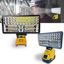 Faretto LED Senza Fili Per Dewalt 18/20V XR &ndash; Luce Da Lavoro 6500K Con USB