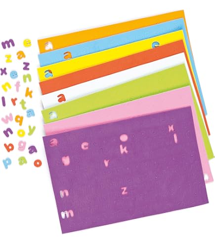INNSPIRO Lettere Minuscole In Gomma EVA Per Artigianato - 104 Pezzi, Altezza 50 Mm, Colori Vari, Per Attività Creative Per Bambini - 2