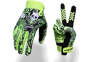 Fast passion Skeleton-Paw Motorradhandschuhe für Herren und Damen, Fahrradhandschuh, atmungsaktiv, Dirtbike-Handschuh für ATV, MTB, Motocros-Rennen