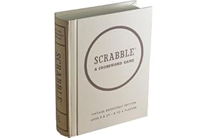 WS GAME COMPANY Scrabble Linen Book Vintage Edition Board Game by Winning Solutions