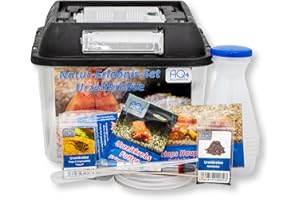 Triops Natur-Erlebnis-Set Urzeitkrebse mit 3 l Becken, Zubehör, Aktivboden, Futter und Anleitung für Schule, Kindergarten oder Zuhause