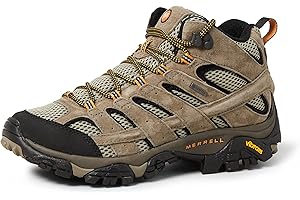 Merrell Men's Moab 2 Leather Mid GTX High Rise Hiking Shoes