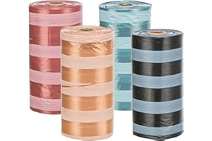 Trixie Dog Pick Up Sacchetti per deiezioni Canine, Confezione da 4 Rotoli da 20 Sacchetti Assortiti, per Cane, Taglia L