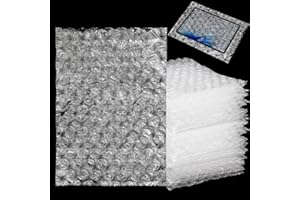LOLYSIC 200 Stück Luftpolsterbeutel 10,2 x 15,2 cm Transparent,Bubble Wrap Polsterfolie,Luftpolstertaschen Knallfolie für Umzug und Versand Verpackung