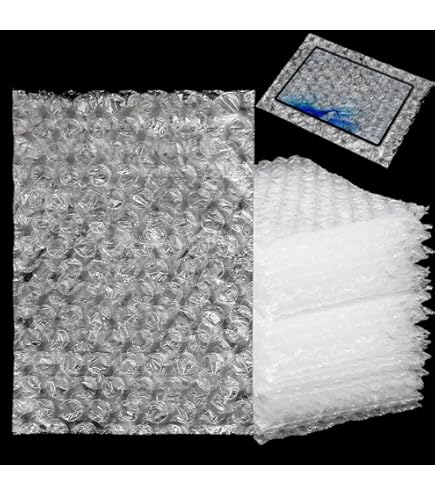 CYEER 100 piezas bolsas de burbujas transparentes, 15x25CM bolsas de plástico de burbujas