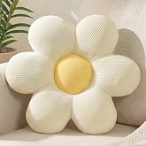 38cm Daisy Flower Pillow Cute Decorative White Throw Pillow for Room Decor | 38cm, Daisy Flower Shaped,soft stretch fabric,Fl