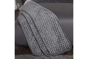 Emma Barclay Bedspread_Set Colcha Glamour Silver, Tela, Plateado, Cama Doble