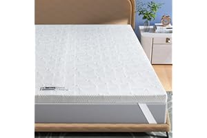 ‎BEDSTORY BedStory 7cm Höhe Topper 160x200cm,2in1 Härtegrade H2&H3 Matratzentopper,7-Zonen-Matratzenauflage aus Kaltschaum, Matratzentopper für Boxspringbett Wohnwagen Schlafsofa