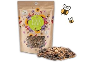 HAPPYSEED 500 g de graines de prairie colorées pour un pâturage fleuri pour les abeilles - Graines de fleurs sauvages multicolores & riches en nectar pour abeilles & papillons (ebook GRATUIT inclus)