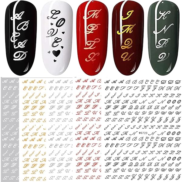 Gold-Blumen-Nagelaufkleber Von NICENEEDED – 8 Blätter Mit Blättern, Vögeln & Buchstaben Für DIY-Nageldesign