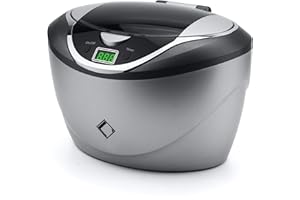 LifeBasis Nettoyeur à Ultrasons 750 ML Appareil de Nettoyage Ultrasonique avec 5 Réglages du Temps pour Bijoux Lunettes Montres Prothèse Dentaire Biberon Tête de Rasoir