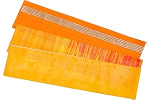 Pracht Creatives Hobby 7074-20075 Decorazioni Mix Arancio/Oro, 3 Mezze Piastre, Circa 200 x 50 x 0, Striscia di Cera, per Modellare e Decorare Candele, Orange-Tone Gold, 200 x 100 x 0,5 mm