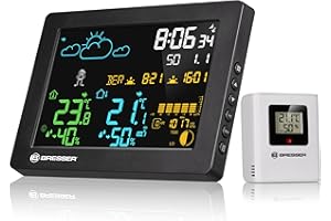 BRESSER MeteoTemp Baro HZ Estación Meteorológica a Color