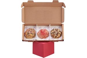 Simply Cake Co. - Cookie Selection - 3 All-Butter Cookies - Gluten Free - Chunky & Gooey - Classic Fillings - Delicious Variety - Luxury Treats - Made with Premium Ingredients