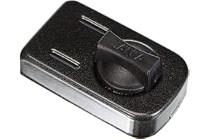 KOTARBAU® Cerrojo de puerta adicional 50/60mm, Cerrojo con cilindro exterior, Antracita, Cerrojo con pomo giratorio, Cerrojo de seguridad, Cerradura de sobreponer, Cerradura adicional puerta, 3 llaves