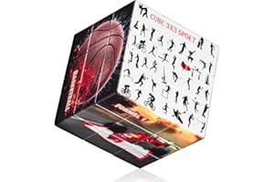 Lucky Humans® Zauberwürfel 3x3 Sport Version -2021 Neues Modell- höherer Schwierigkeitsgrad mit schönerem Endergebnis, Speed Cube 3x3, Zauberwürfel Original, Magic Cube, Zauber Würfel