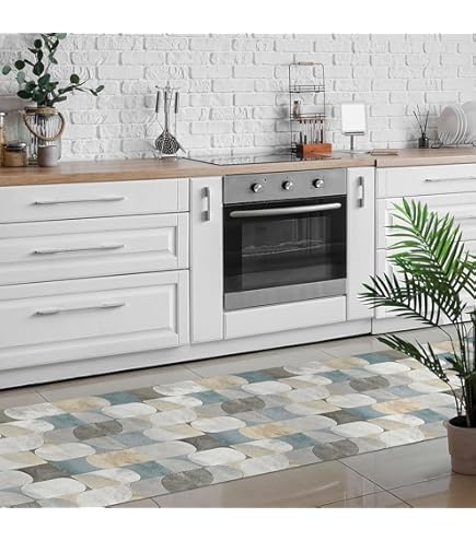 Tappeto Passatoia Cucina 52x340cm - Fronte Poliestere, Retro PVC Antiscivolo, Lavabile, Made In Italy - Foto 13