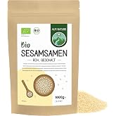 Alpi Nature Organic Sesame Seeds Peeled 1kg, Organic White Sesame Peeled, Gluten Free