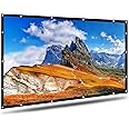 Beamer Leinwand, AYAOQIANG 4K 3D HD 16: 9 120 Zoll Einfache Zusammenfaltbare Projektionswand- Knitterfest Unterstützung Doppe