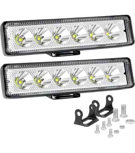 Willpower 2PCS 3.3 Inch 48W Mini LED Werklamp Tractor Enkele Rij Led Schijnwerper 12V 24V Led Lichtbalk Waterbestendig Offroad Lichten Mistlamp Led Light Bar Voor Vrachtwagen Auto Boot 4x4 ATV