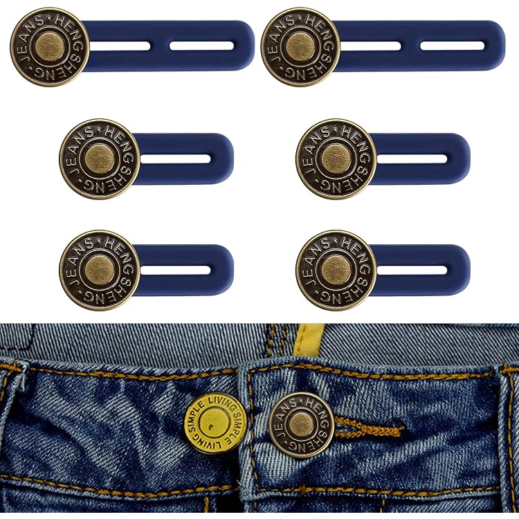 10 Pcs Verstellbare Hosenknöpfe - Hosenbunderweiterung Damen Schwangerschaft, Jeans & Jacken