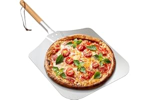 onlyfire Pala per pizza grande buccia di alluminio pizza 30,5 centimetri x 35.6 cm per la cottura della pizza fatta a mano, 71,1 cm nel complesso, per qualsiasi esterno o interno Pizza Grill forno