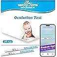 Easy@Home Ovulation Test Strips For Women, 10 Pack Fertility Tests, Ovulation Predictor Kit, Powered by Premom Ovulation Predictor iOS and Android App