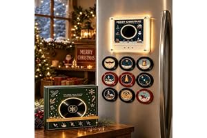 Jul vinylspelare kylskåpsskiva, mini magnetisk musiklådsmagneter