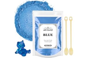 UMIKEL Polvere di Mica 100 g – Colorante resina epossidica metallizzata pigmento resina epossidica, colorante di sapone, colorante in polvere per decorazione della resina, candela, sapone, slime, trucco,