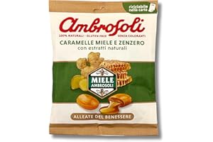 Ambrosoli Busta caramelle Mielness & Zenzero gr.90