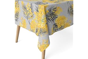 MARTINA HOME Obrus z żywicy Mimosa Szary 260X140 CM