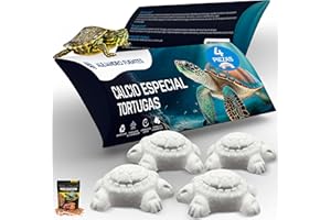 ALEJANDRO FUENTES AF® - 4 Calcio para Tortugas de Agua | Pack Fortalecedor de Caparazón, Libera Calcio Lentamente, Evita Mal Olor, Formula Vitaminada